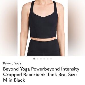 Beyond Yoga Black Powerbeyond Sports Bra